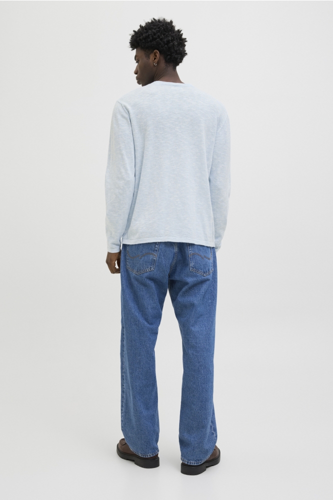 JJESUMMER KNIT CREW NECK SN 12269631 CHAMBRAY BLUE